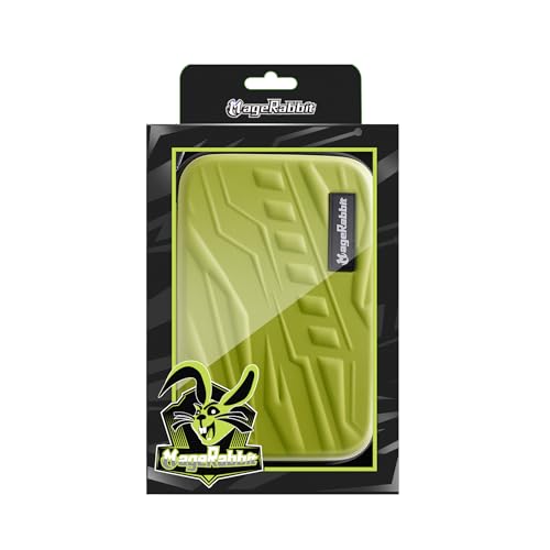 MageRabbit Dart Case for 6 Complete Darts - Dart Wallet Case, Compact Storage for Tips, Shafts and Flights - Portable Dart Accessories Organizer (Green)