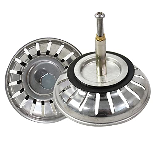 Talea Stainless Steel Kitchen Sink Drain Strainer Adjustable, Waste Plug For Kitchen Sink, Uk Sink Hole Diameter 80mm - Image 2