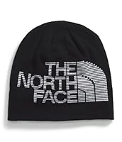 THE NORTH FACE Reversible Highline Beanie | Classic Fit, Double Sided Winter Hat for Men & Women, Oversized Logo, TNF Black/TNF Black/TNF White, One Size