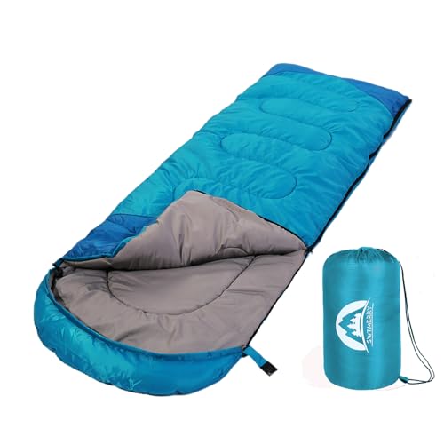 SWTMERRY Sleeping Bag 3 Seasons (Summer, Spring, Fall) Warm & Cool Weather...