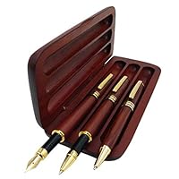 Algopix Similar Product 19 - 3 Pcs Wooden Pens Set with Gift