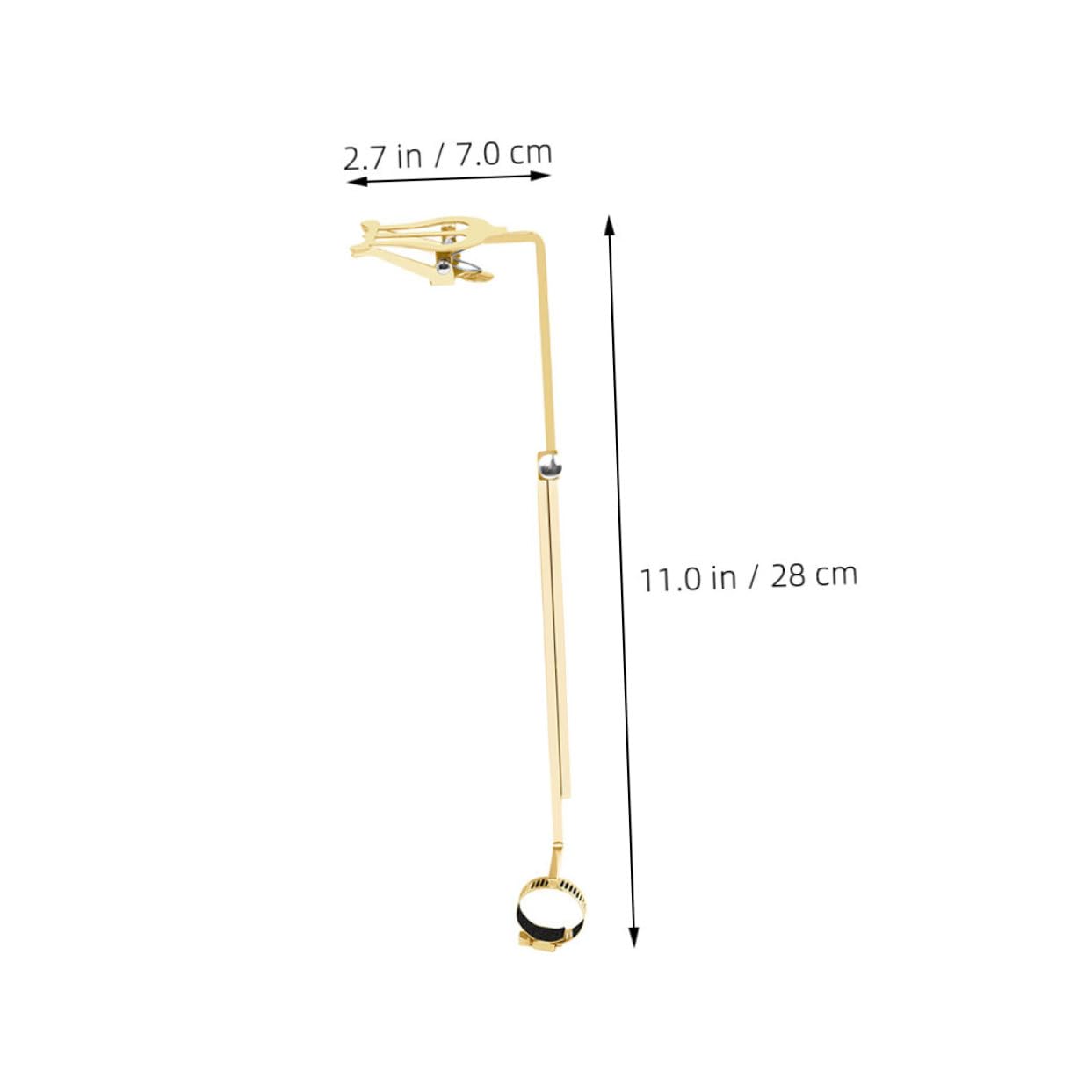 FUNOMOCYA Flute Stand Portable Clarinet Music Holder Trumpet Lyre and Flip Folder Saxophone Lyre Holder Music Accessories