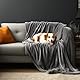 Bedding Aid wasserdichte Decke, Hundedecke Wasserdicht, Liebesdecke Wasserdicht, Katzendecke, Hundedecke, Hundedecke Sofa, Dunkelgrau/Hellgrau, Sofadecke (152x203cm)