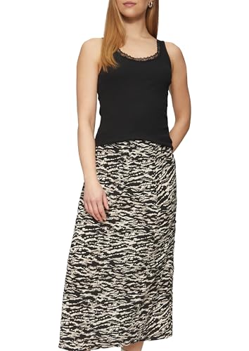 QS Damen 2162985 Top Mit Spitze, Schwarz, M EU