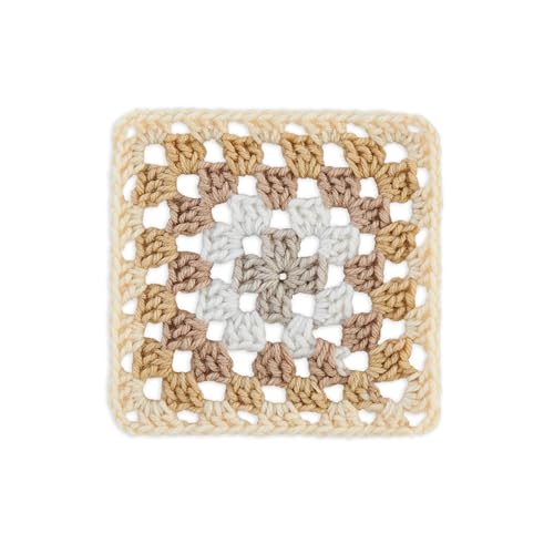 Image of Red Heart All in One Granny Square Aran - Cream Yarn - 3 Pack of 250g /8.8oz - 100% Acrylic - #4 Worsted (Medium) - 381m /417Yards - for Knitting, Crochet and Amigurumi