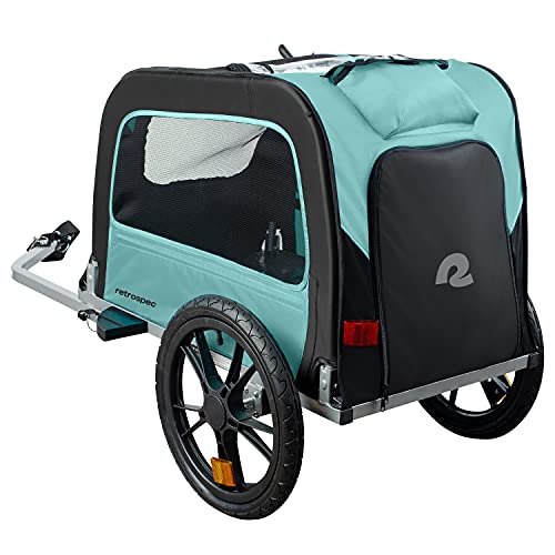 Retrospec Rover Waggin' Pet Bike Trailer - Small & Medium Sized Dogs Bicycle Carrier - Foldable Frame with 16 Inch… - Image 3