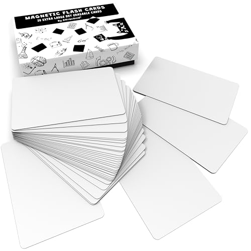 Dry Erase Magnetic Labels 2.8 x 1.2 in, Pattern Borders, Dry Erase Magnets, 60-Pack, White Erasable Write-On All-Purpose Labels, for Office, Education, Home, Whiteboard, Magnetic Name Tags