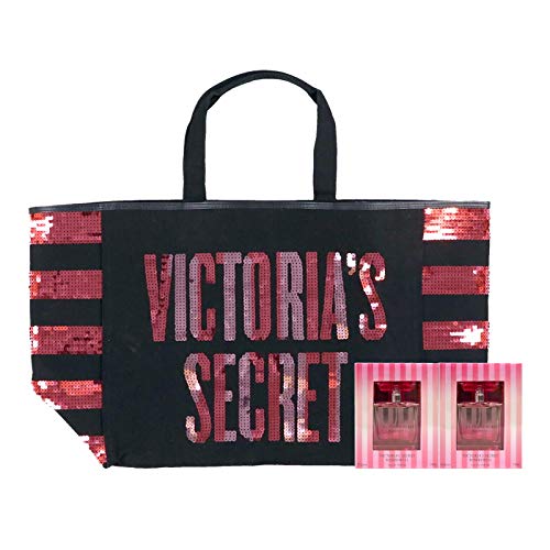 Victoria's Secret Gift Set Perfume Lot of 2 And Bling Tote Bag (Bombshell)