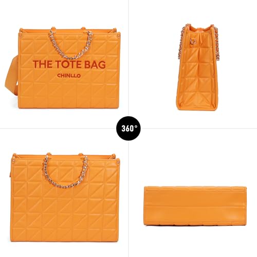 Image of Chinllo Laptop Tote Bag for Women Top Handle Satchel Purse and Handbags Work Compartment with Shoulder Strap
