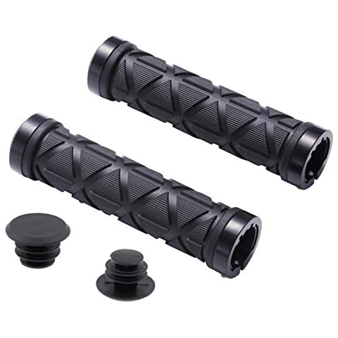 wilesev Soft Non Slip Rubber Bicycle Grips Handlebar for MTB,Mountain Bike Grips Lock On Cover