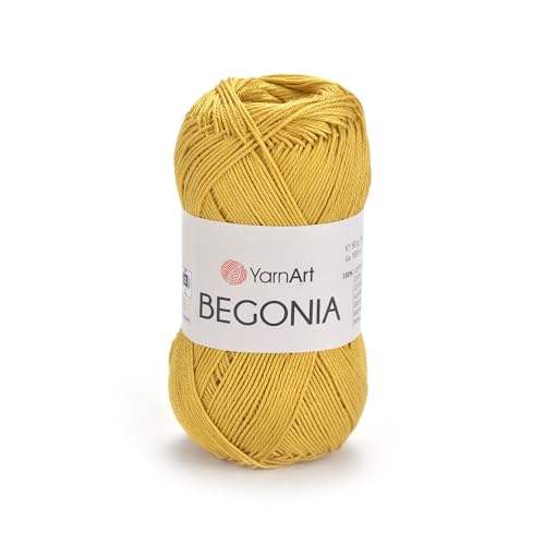 Image of YarnArt Begonia 100% Cotton, Pure Premium Soft Cotton for Knitting Crochet and Amigurumi, shiny colors 1.76 Oz (50g) / 185 Yrds (169m) (4940)