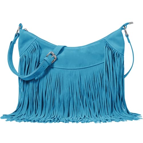 Sunwel Fashion Womens Fringe Hobo Bag Western Tassel Crossbody Bag