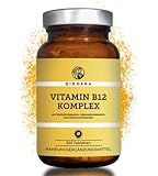 QIDOSHA® Vitamin B12 Komplex hochdosiert, 500mcg je Tablette, 365 Stk im Apothekerglas, mit den drei Vitamin B12-Formen Methylcobalamin, Adenosylcobalamin & Hydroxocobalamin, jede Charge laborgeprüft