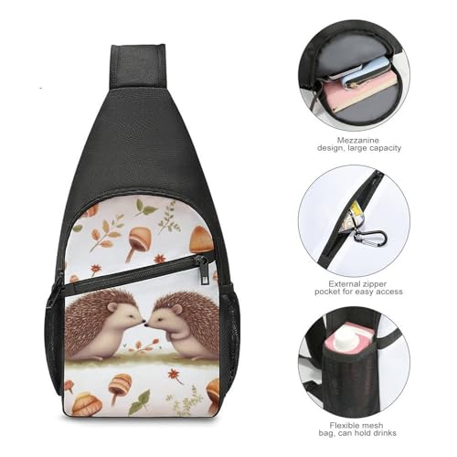 Morrales Sling Bag Casual para Senderismo y Uso Diario miniatura 6