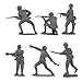 BMC CTS WW2 German Infantry Plastic Army Men - 32pc Gray Soldier Figures