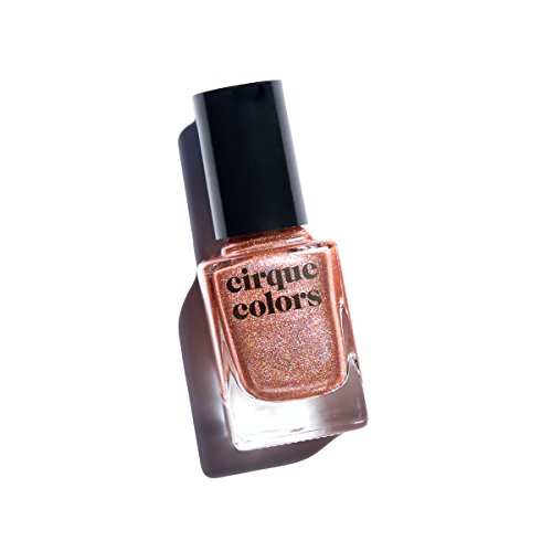 Cirque Colors Holographic Nail Polish - Himalayan Pink - Rose Gold Metallic - 0.37 fl. oz. (11 ml) - Vegan, Cruelty-Free, Non-Toxic Formula