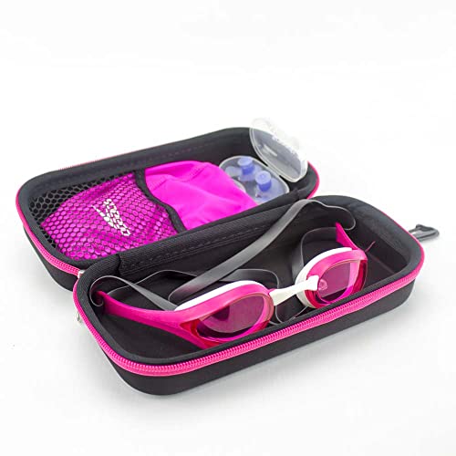 Estojo Porta Óculos de Natação Medinas Logo (Rosa)