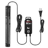 AQQA Aquarium Heater,300W 500W 800W 1000W 1200W Fish Tank Heater,59℉-93℉ Submersible Intelligence Aquarium Heater with Over-Temperature Dry Burning Protection (800W(for 80-210 Gallon))