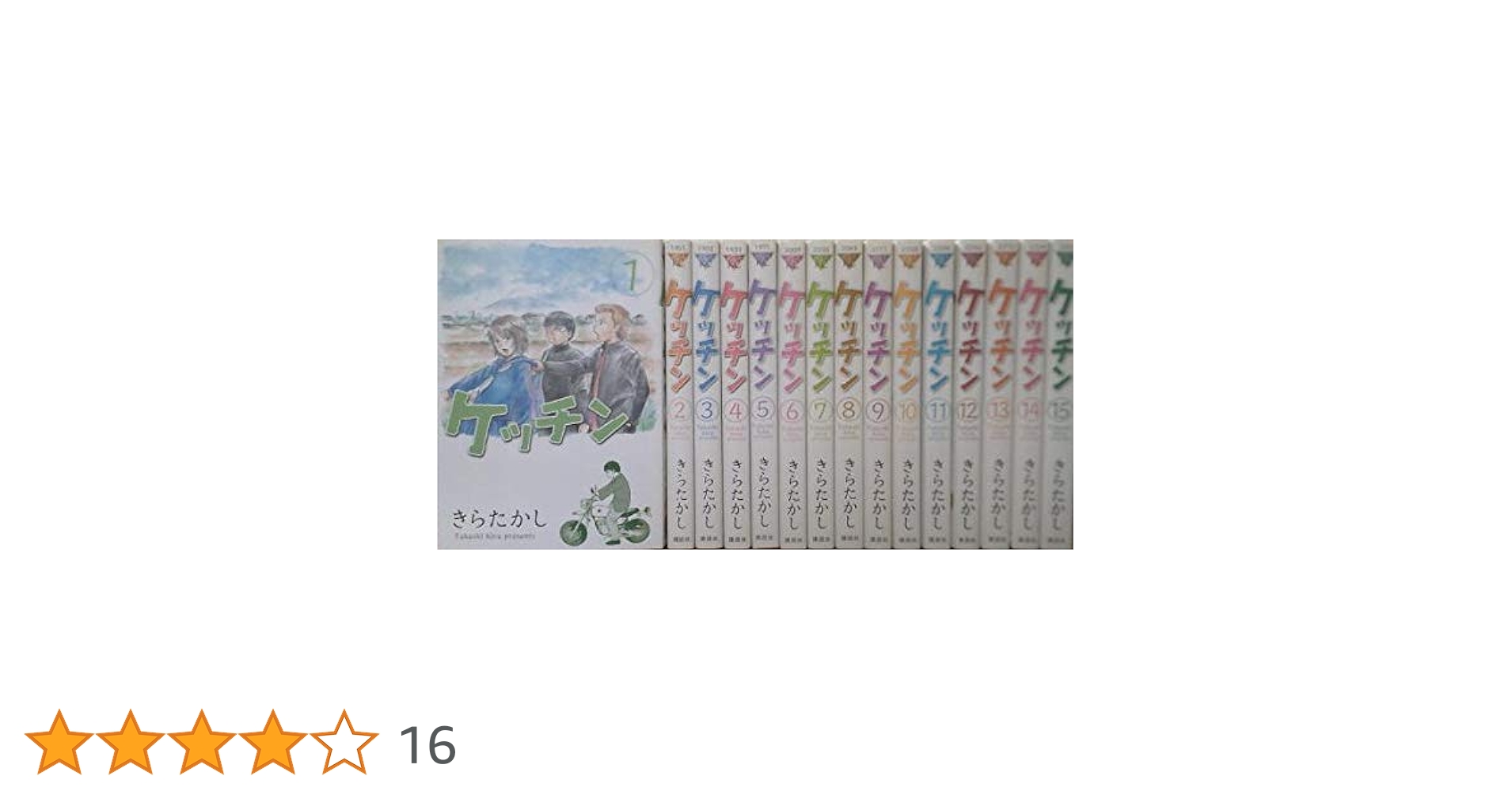 ケッチン きらたかし [1-15巻 漫画全巻セット/完結] ケッチン コミック 1-15巻セット (ヤングマガジンコミックス