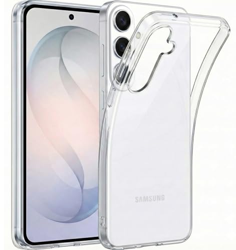 Oprimio Kristallklar Hülle für Samsung S26 [Silikon Hülle] [%100 Durchsichtig] [Deutsche Material] [Ultra Dünn] Klar Handyhülle für Samsung Galaxy S26 1