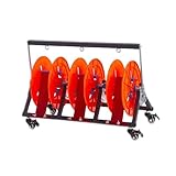 Zusammenklappbarer Kabeltrommelständer, Tragbarer Kabelabroller, Mehrere Achsen Und 2/3/4/5 Ablagefächer, Tragkraft 30 Kg, For Den Einsatz Im Elektrofachhandel(47x30x65cm)