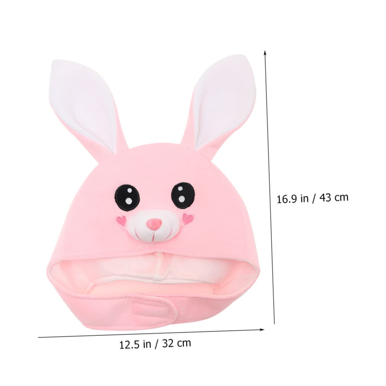 ibasenice 3piezas Gorro De Peluche Con Orejas De Conejo Para Fiesta De Pascua y Disfraces Accesorio Divertido Para Adultos