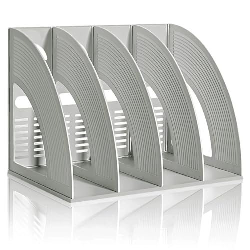 KXF Organisateur de documents en forme d'arc pour documents A4, porte-dossiers, rangement de bureau, organisateur de cuisine, porte-revues en plastique,...