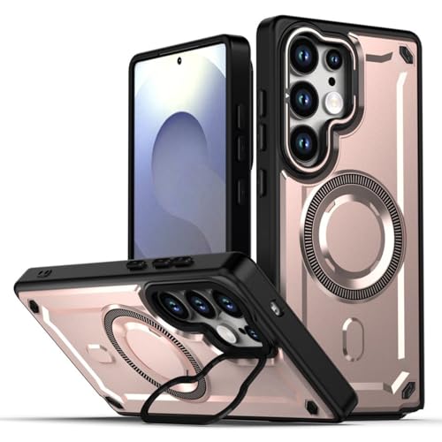 SZLUTLA For -Samsung Galaxy S26 Ultra/S26+/S26 �p���C�P�[�X�A�t���b�v�����Y�t���[���N�[���P�[�X���C�����X�[�d�ϏՌ��L�b�N�X�^���h�J�o�[,�s���N,S26+