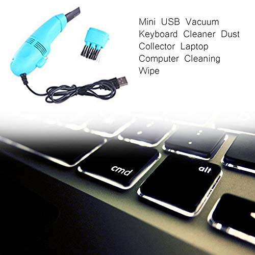 Emilyisky Mini USB Aspirador Teclado Limpiador Colector de Polvo Laptop Computer Cleaning Wipe Blue Sky
