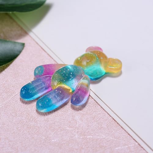 Image of Aesnefe Pocket Bear Hug, Anxiety Relief Gifts, Mental Health Positivity Gift for Men Women, Autism Fidget Gifts, Surgery Worry Gift, Thoughtful Present for School Anxiet, Rainbow Blue