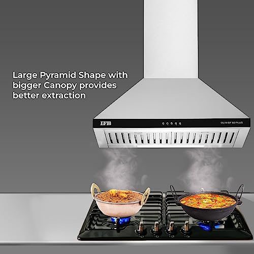 Image of IFB 60cm 960 m3 /hr Chimney (OLIM 60 Plus, 2 Cassette Filters, Touch Control, Silver)