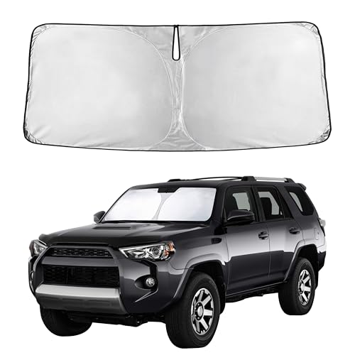 EcoNour Windshield Sunshade for Toyota 4Runner 2010-2023 2024 2025 2026, SR5, Trail, TRD (Off-Road, Premium, Pro) Limited, Front Window Sun Shade Cover, UV Heat Blocker & Protector, Car Accessories