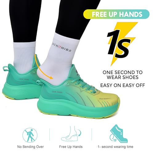 Image of JACKSHIBO Slip in Men Hands Free Wide Toe Box Shoes Slip on Arch Support Wide Sneakers for Running Walking Tennis Athletic Plantar Fasciitis Orthopedic Shoe Zero Drop Cushion Thick Sole Width Shoes