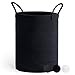 TIMEYARD Wäschekorb Groß, Laundry Basket, Aufbewahrungskorb mit Henkel Kinderzimmer Seil Baumwollkorb Handtuchkorb für Badezimmer Wohnzimmer, Korb für Decken Baby Spielzeug, 38x50cm, Schwarz Ask 5 günstig Kaufen-TIMEYARD Wäschekorb Groß, Laundry Basket, Aufbewahrungskorb mit Henkel Kinderzimmer Seil Baumwollkorb Handtuchkorb für Badezimmer Wohnzimmer, Korb für Decken Baby Spielzeug, 38x50cm, Schwarz