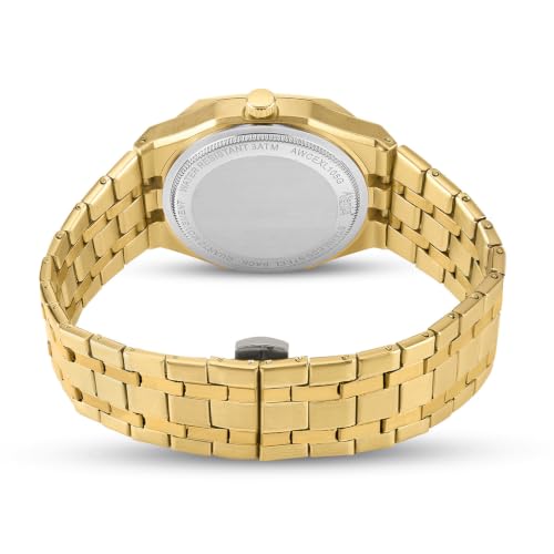 Image of Ajanta Quartz Vertex Dial Stainless Steel Date Display Watch for Men