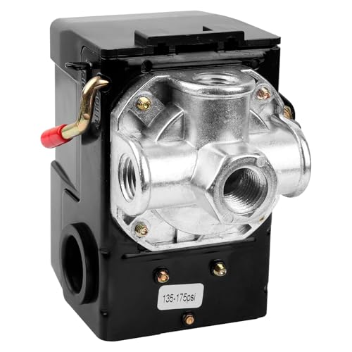 Air-Compressor Pressure Switch 135-175 psi 4 Port 26 Amp 220V