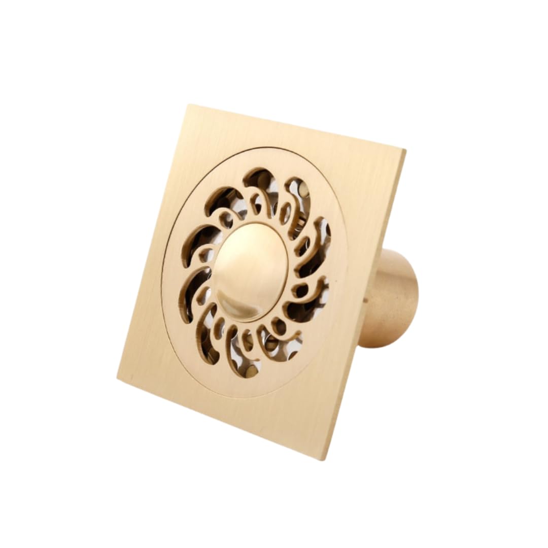 desagüe de Suelo, Escurridor de Ducha Todo Cobre Desagüe Piso Engrosado Cuarto(Dualpurpose Fan Blades)