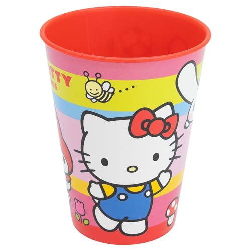 Stor Gobelet en plastique réutilisable de 260 ml Hello Kitty and Friends