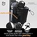 Magnetic Gym Bag for Men and Women – Sling Bottle with Magnetic Attachment | Water Bottle Holder, Gym Pouch, Crossbody Bag for Travel, Sports, Work, Fitness
