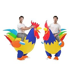 Aufblasbares Hahn-Kostüm für Erwachsene – Lustiges Outfit für Halloween & Karneval im 2er-Pack – Sei der Star der Feier!