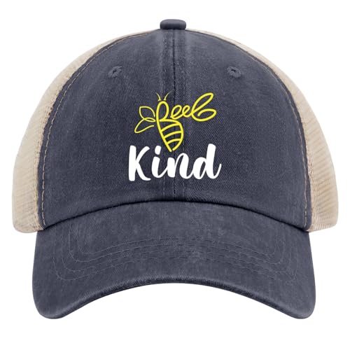 Beee Kind Running Hats for Women Funny Tennis Caps for Women Beach Trucker Hat Quick Dry Visor Hat