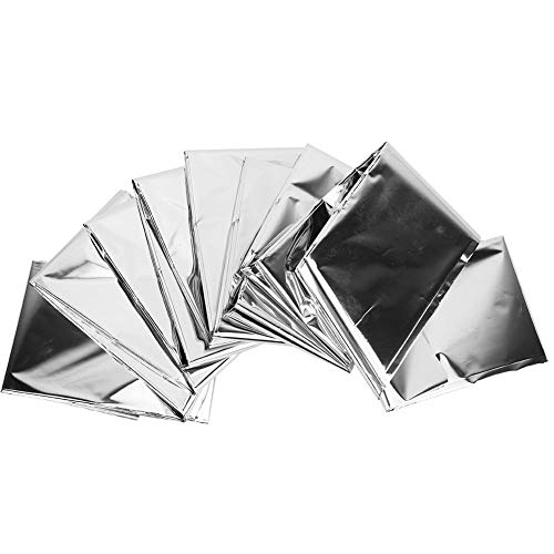 Image of Life Emergency Survival Blanket, 5PCS Outdoor Camping Blanket Hiking Earthquake First Aid Supplies(Silver) for Emergency