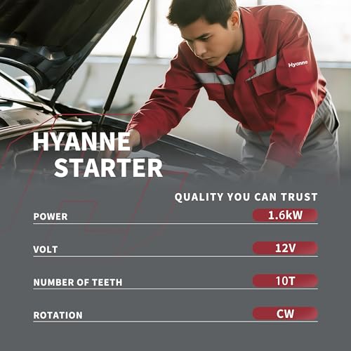 Hyanne Starter de Reemplazo 17946N para Lexus IS250 IS300 IS350 RC300 RC350 Toyota 4RUNNER V6-4.0L Tundra V6-4.0L miniatura 5
