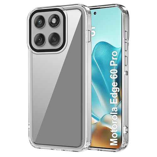 Image of Zapcase Back Case Cover for Motorola Edge 60 Pro | Compatible for Motorola Edge 60 Pro Back Cover | Case Cover with Camera Protection | (TPU + PC | Transparent)