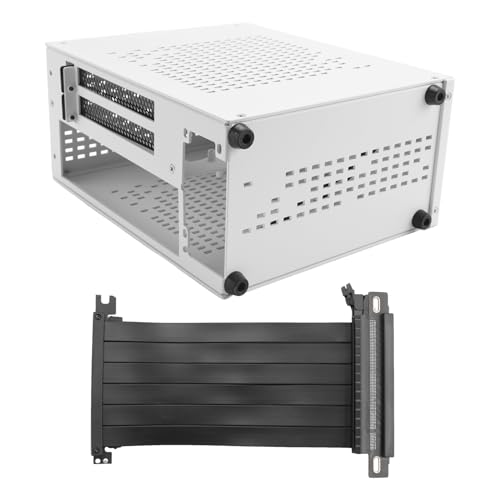 Gabinete para PC Mini ITX A07, chasis HTPC con panel lateral de vidrio templado y puerto USB 3.0 miniatura 1