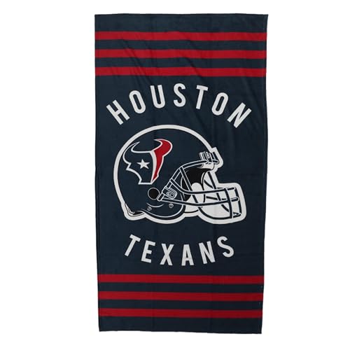 Image of Northwest NFL Houston Texans Unisex-Adult Beach Towel, 30 inch x 60 inch, Stripes