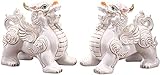 Feng Shui Pi Yao/Pi Xiu Statue Reichtum Wohlstand Statue Keramik Ornamente Handwerk für Reichtum Glück Sammelfigur, Feng Shui Dekor