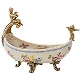 meissen prunkteller prunkschale Artikel: Schale aubaho Schale Prunkschale Anbietschale Blume Skulptur Antik-Stil 33x25x17cm