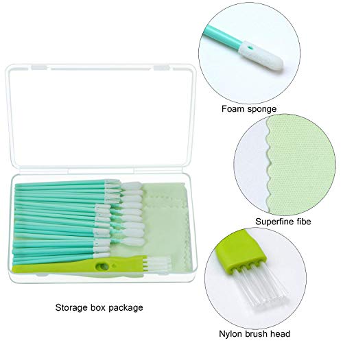 Aneco 60 Pieces Cell Phone Cleaning Kit Brush Set USB Charging Port Dust Port Covers Plug Set and Headphone Jack Cleaner Compatible with iPhone, iOS Android, Cell Phone, Electronics Cleaner