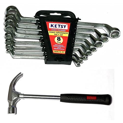 Ekdant Useful Claw Hammer + 8 pcs Ring Spanner - Home combo-1 (B09NNHXDK6) Amazon Price History, Amazon Price Tracker